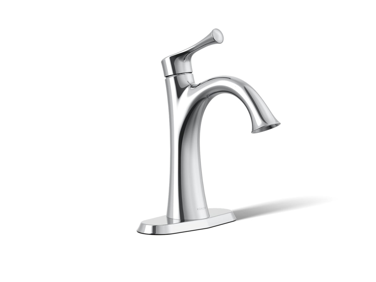 KOHLER K-35952-4 Buckley Single-handle bathroom sink faucet, 1.2 gpm, polished chrome