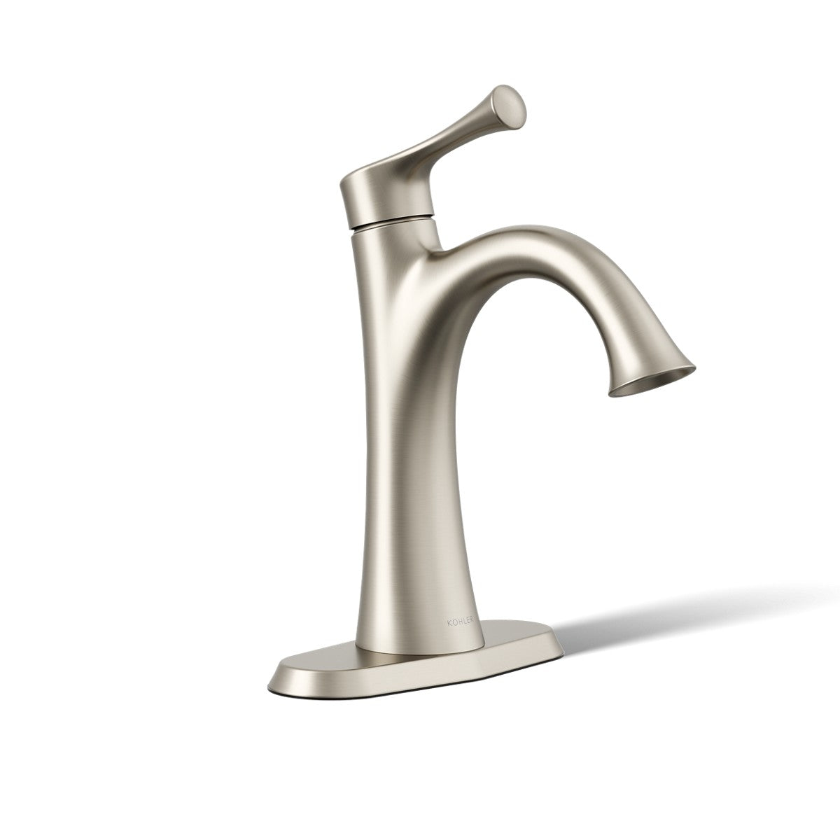 KOHLER K-35952-4 Buckley Single-handle bathroom sink faucet, 1.2 gpm, vibrant brushed nickel - view 5
