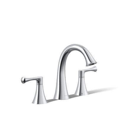 KOHLER K-35953-4 Buckley Widespread bathroom sink faucet, 1.2 gpm, polished chrome - view 5