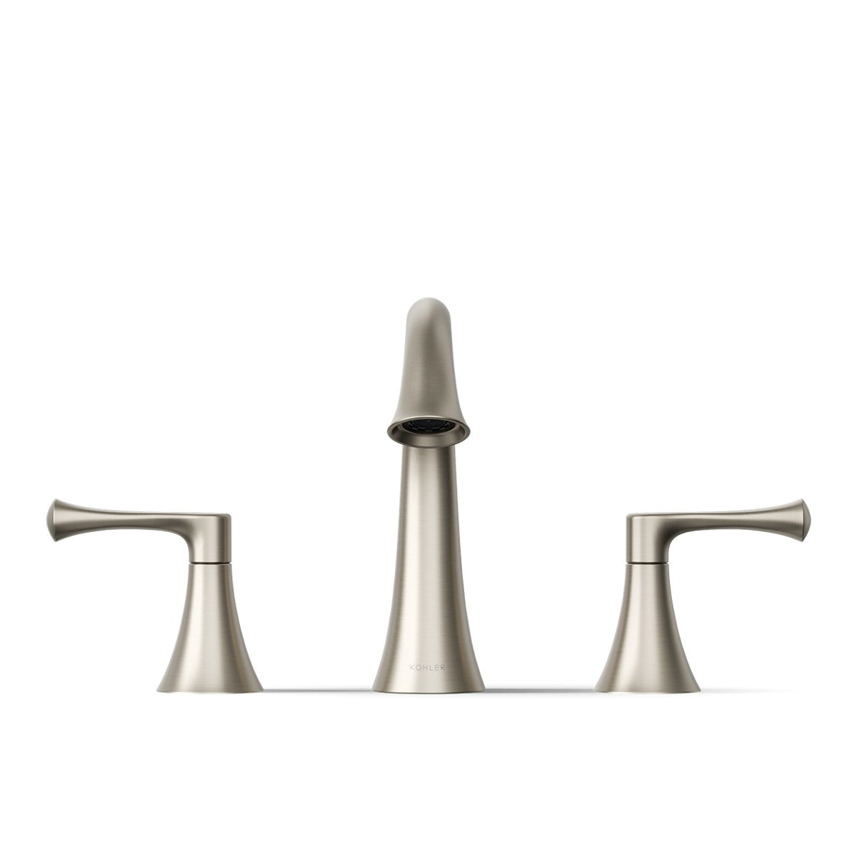 KOHLER K-35953-4 Buckley Widespread bathroom sink faucet, 1.2 gpm, vibrant brushed nickel - view 2