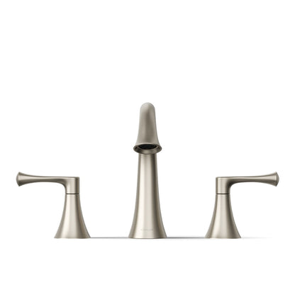 KOHLER K-35953-4 Buckley Widespread bathroom sink faucet, 1.2 gpm, vibrant brushed nickel - view 2