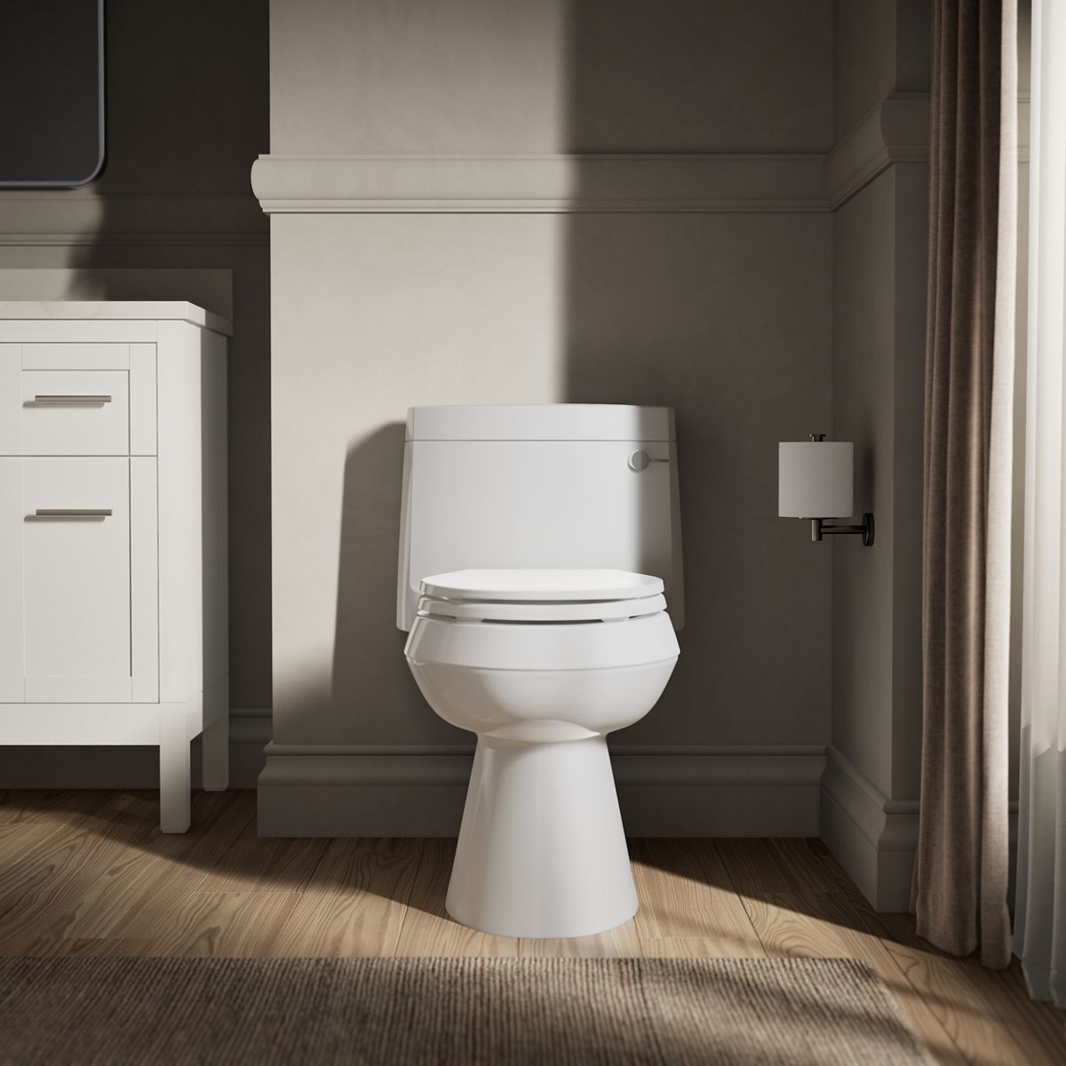 KOHLER K-3619-RA Cimarron One-piece elongated toilet with concealed trapway, 1.28 gpf