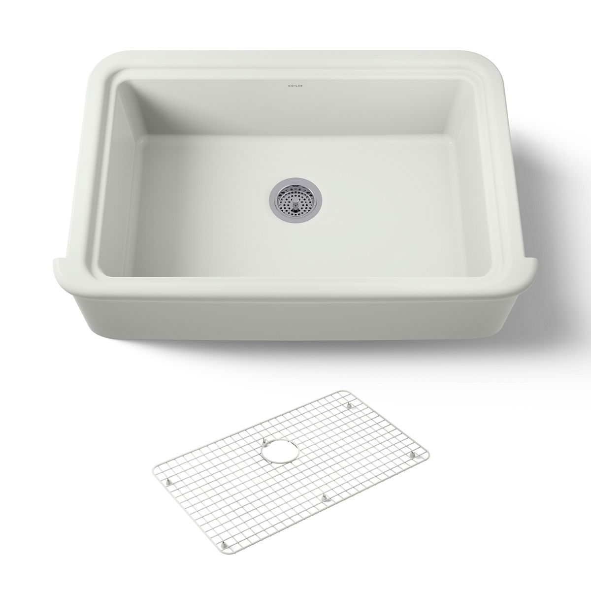 KOHLER K-36250 Audrine 35-1/2" undermount single-bowl farmhouse kitchen sink