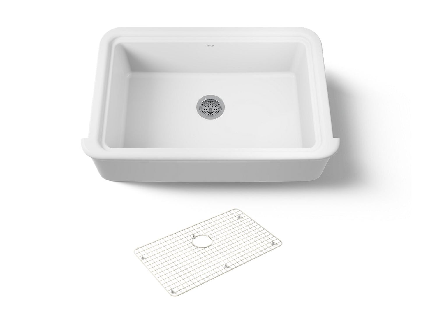 KOHLER K-36250 Audrine 35-1/2" undermount single-bowl farmhouse kitchen sink