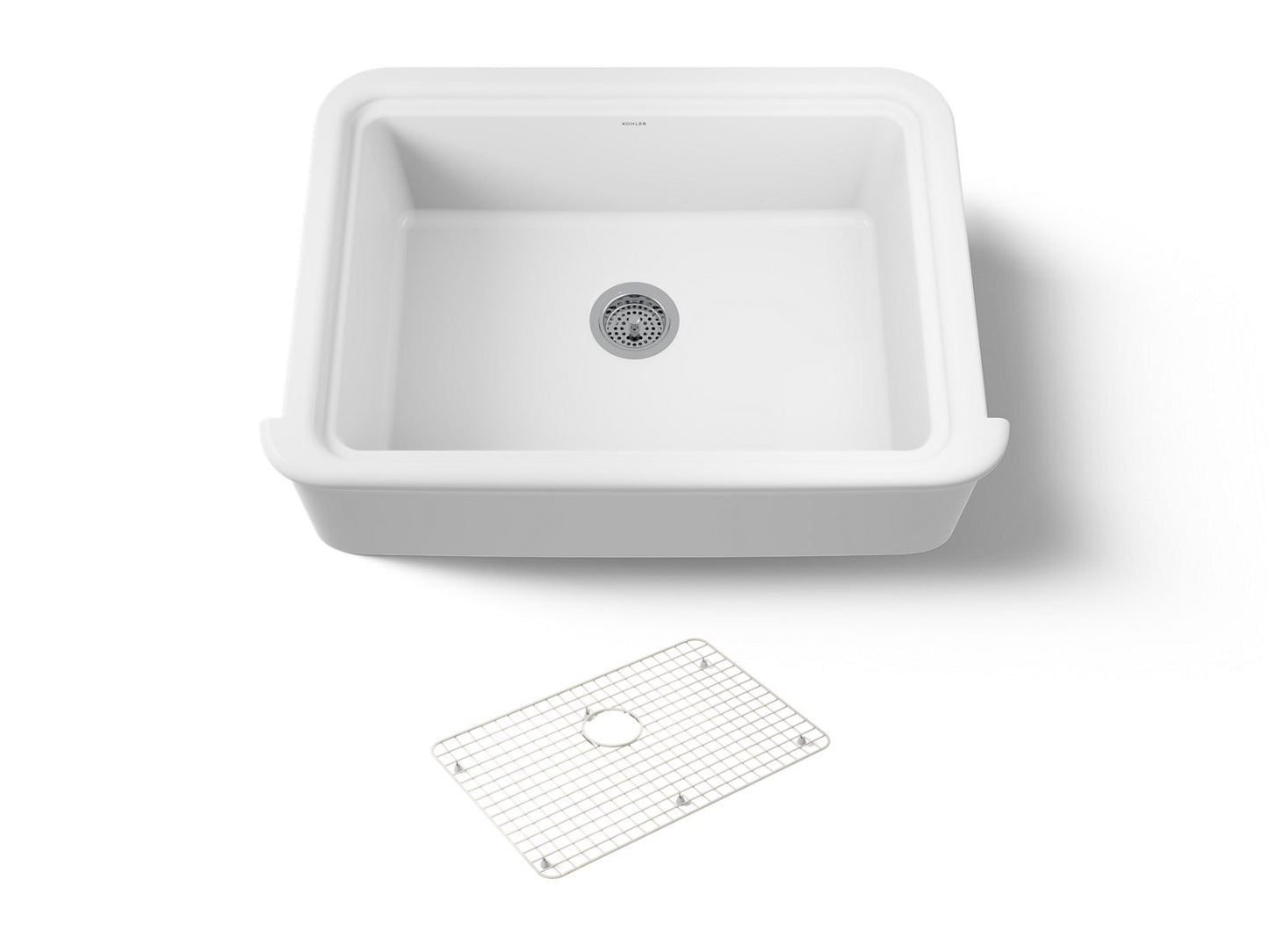KOHLER K-36251 Audrine 32-1/2" undermount single-bowl farmhouse kitchen sink