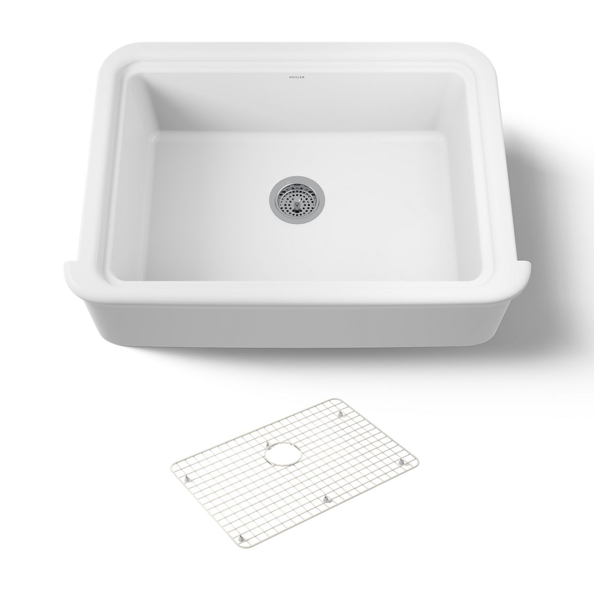 KOHLER K-36251 Audrine 32-1/2" undermount single-bowl farmhouse kitchen sink