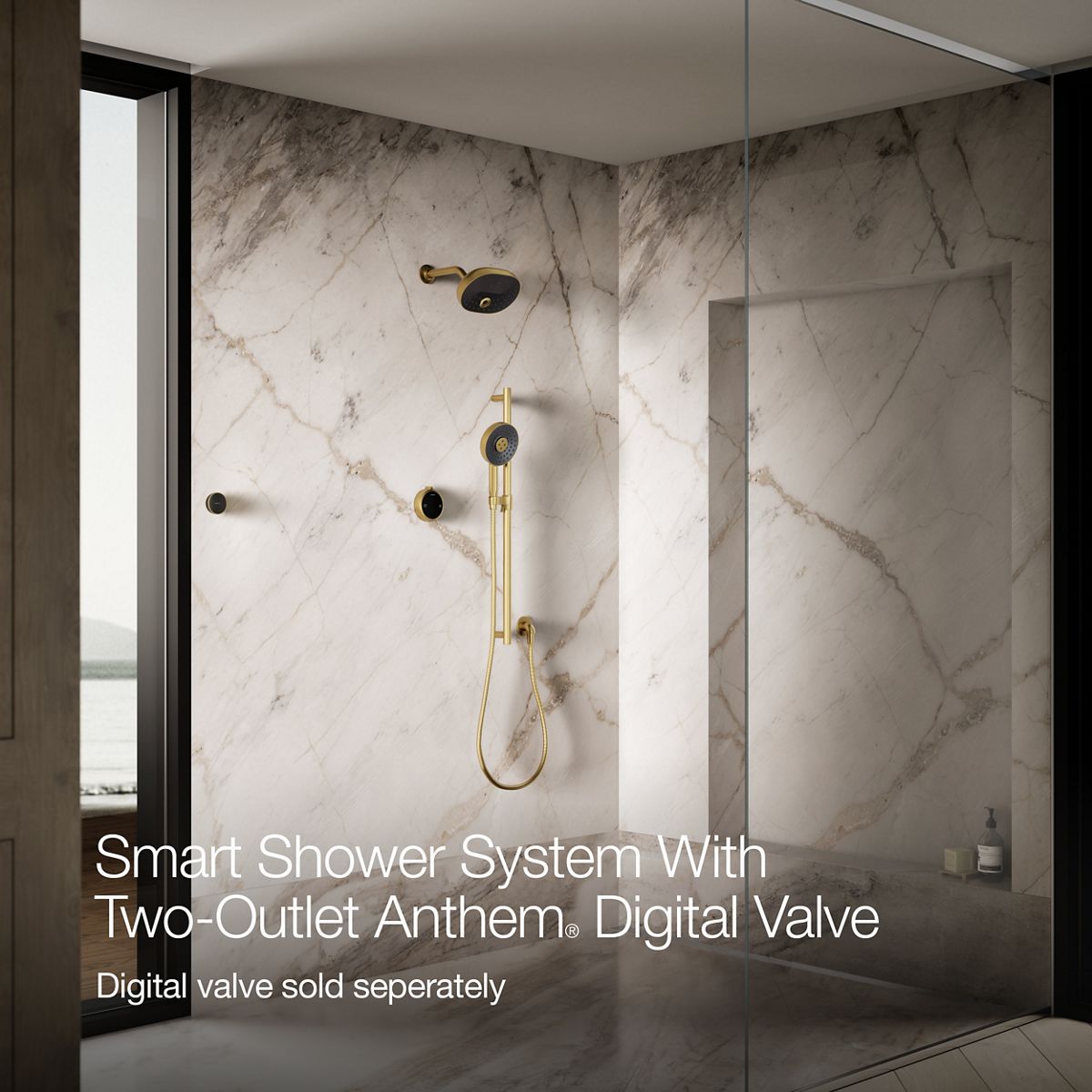 KOHLER K-36364 Anthem Duo Two-outlet shower digital control