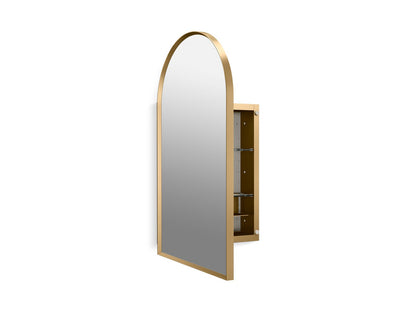 KOHLER Verdera 20" x 34" arched framed medicine cabinet, left-hinged