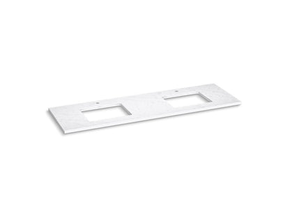 KOHLER Silestone 73" quartz vanity top with two rectangular cutouts