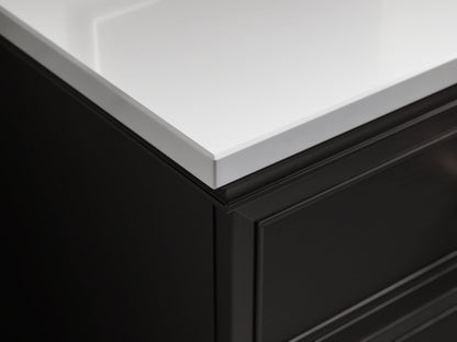 KOHLER Silestone 73" quartz vanity top with two rectangular cutouts