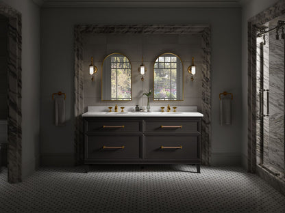 KOHLER Silestone 73" quartz vanity top with two oval cutouts