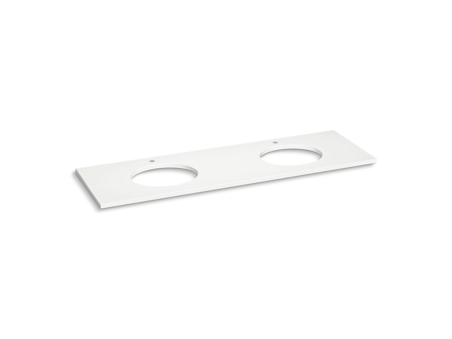 KOHLER Silestone 73" quartz vanity top with two oval cutouts