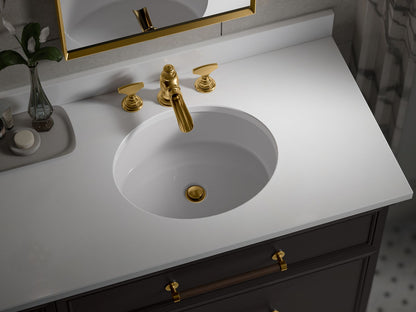 KOHLER Silestone 73" quartz vanity top with two oval cutouts