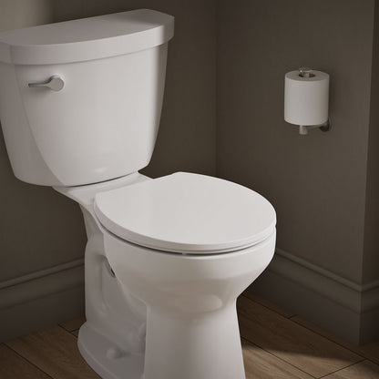 KOHLER K-36594-CP Covert ReadyLatch® Quiet-Close™ Round-front Toilet Seat, White - image focused on single product story