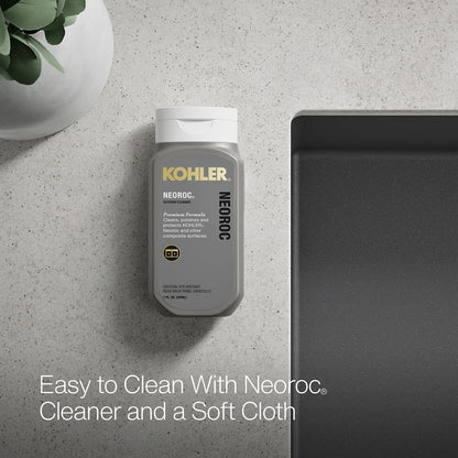KOHLER K-36747 Billings 32-1/2" Undermount Single-bowl Kitchen Sink, Matte Graphite - Detail image of a product feature