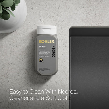 KOHLER K-36748 Billings 32-1/2" Undermount Single-bowl Kitchen Sink, Matte Graphite - Detail image of a product feature