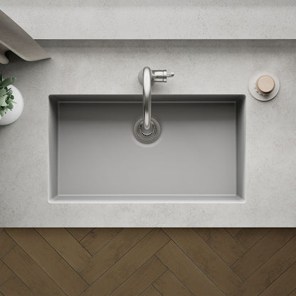 KOHLER K-36748 Billings 32-1/2" Undermount Single-bowl Kitchen Sink, Matte Grey - Detail image of a product feature