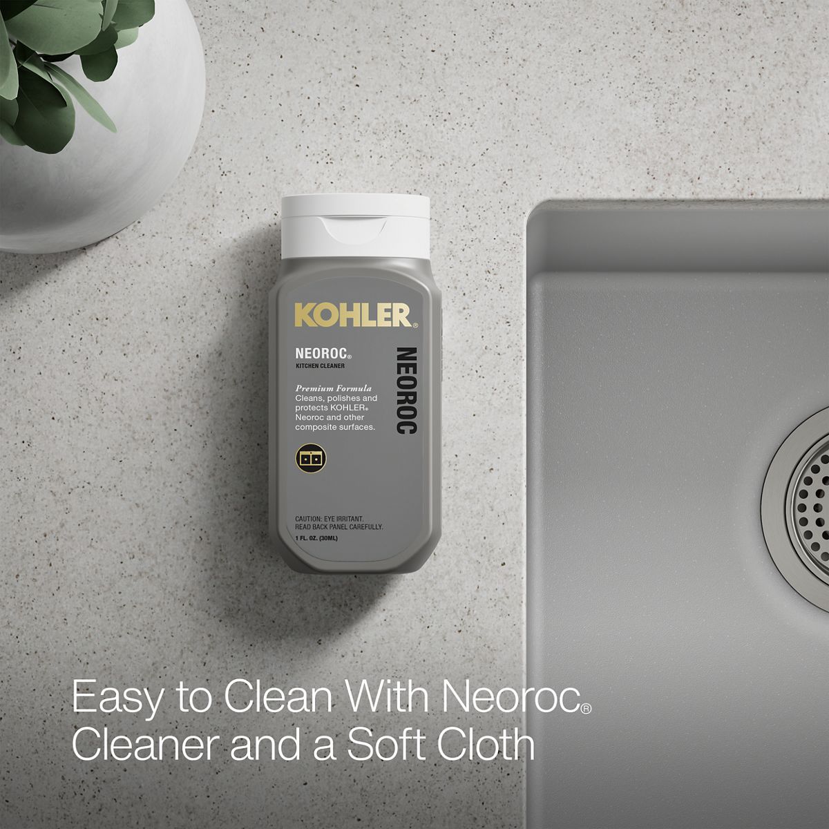 KOHLER K-36750 Billings 32-1/2" Undermount Double-bowl Kitchen Sink, Matte Grey - Detail image of a product feature