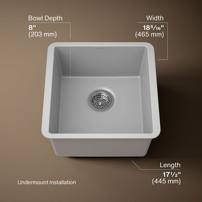3/4 view of product with dimensions