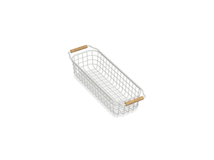 KOHLER K-36794 Wire Sink Basket for Audrine Farmhouse Kitchen Sink, Cloude White - 3/4 view of product
