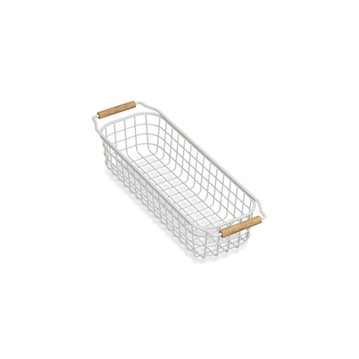 KOHLER K-36794 Wire Sink Basket for Audrine Farmhouse Kitchen Sink, Cloude White - 3/4 view of product