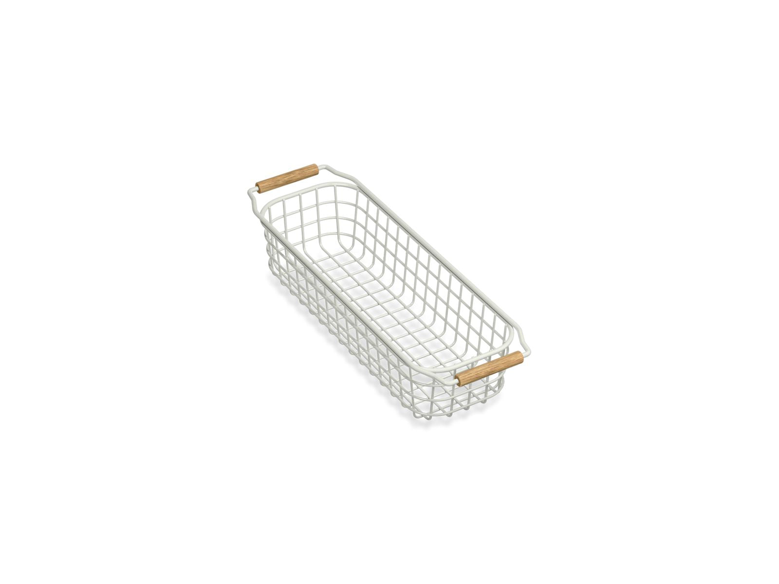 KOHLER K-36794 Wire Sink Basket for Audrine Farmhouse Kitchen Sink, Dune - 3/4 view of product