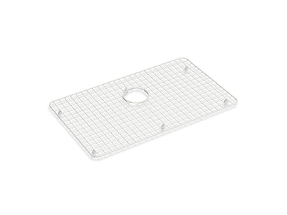 KOHLER K-37647 Sink Rack for Audrine Farmhouse Kitchen Sink, Cloude White - 3/4 view of product