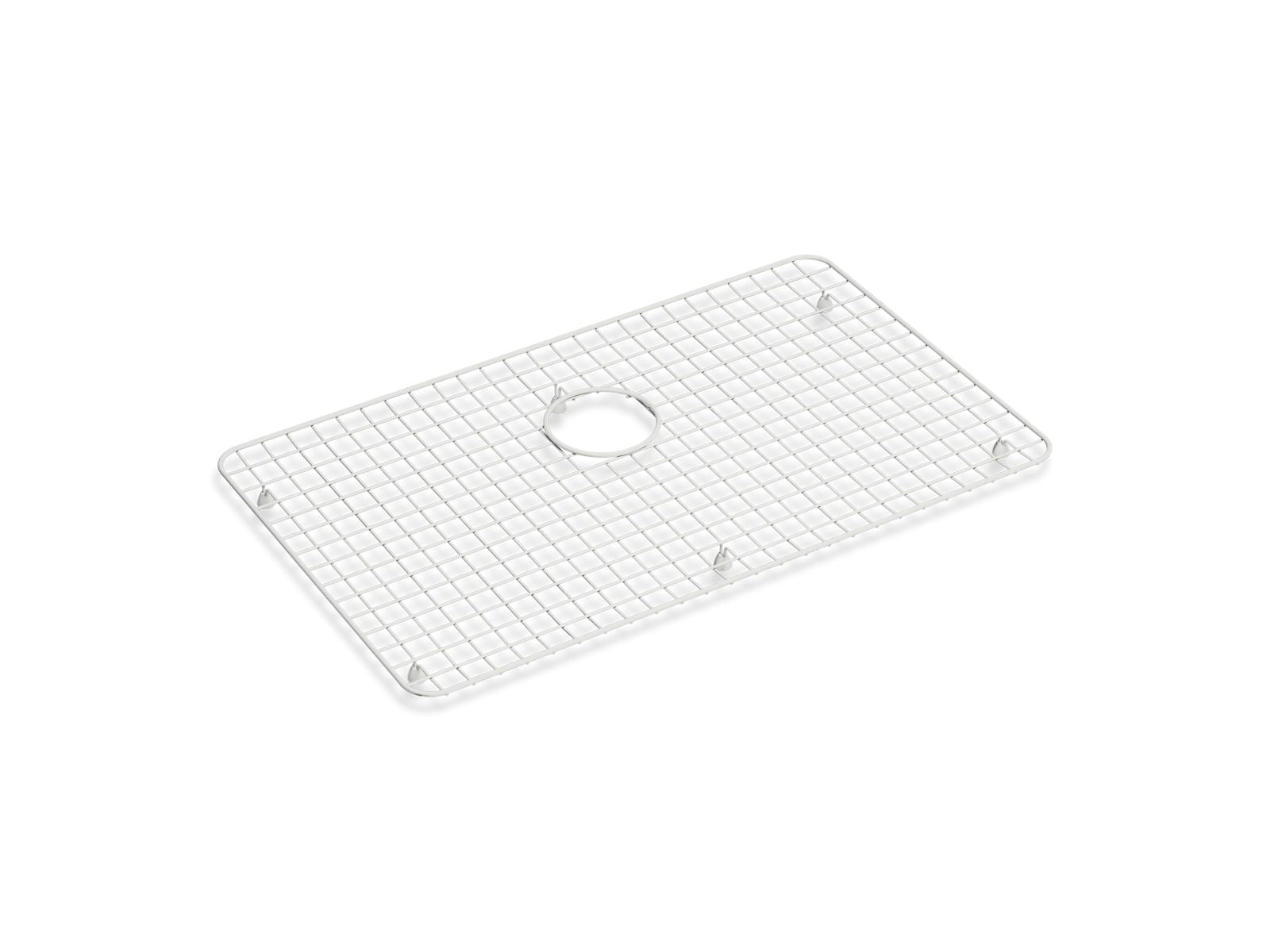 KOHLER K-37648 Sink Rack for Audrine Farmhouse Kitchen Sink, Cloude White - 3/4 view of product
