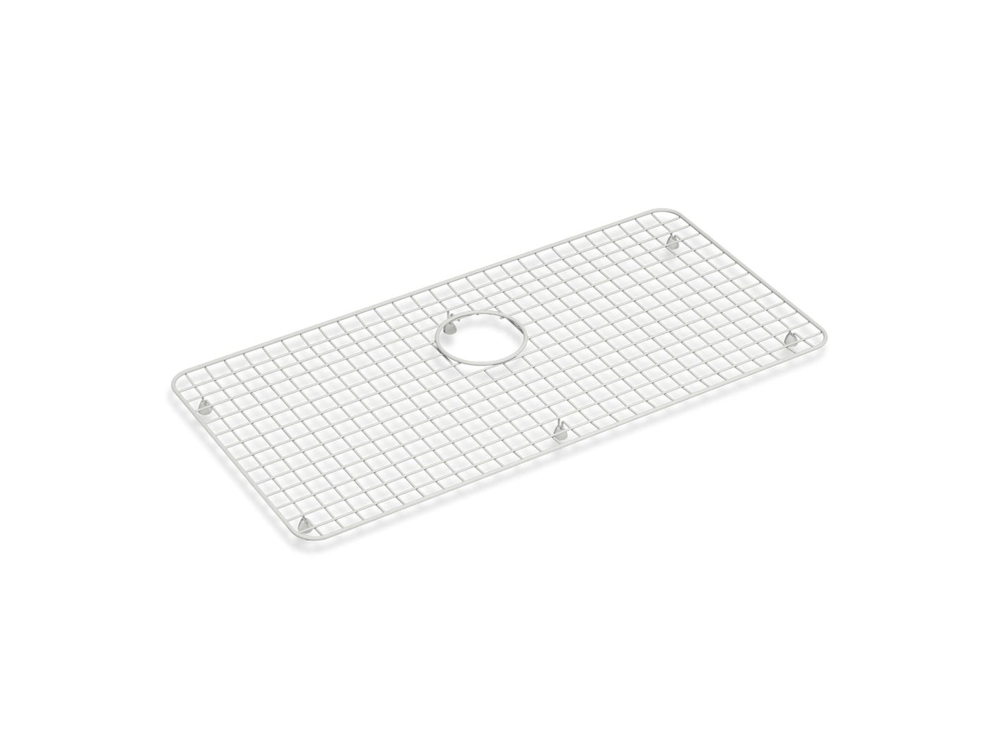 KOHLER K-37649 Sink Rack for Audrine Kitchen Sink, Cloude White - 3/4 view of product