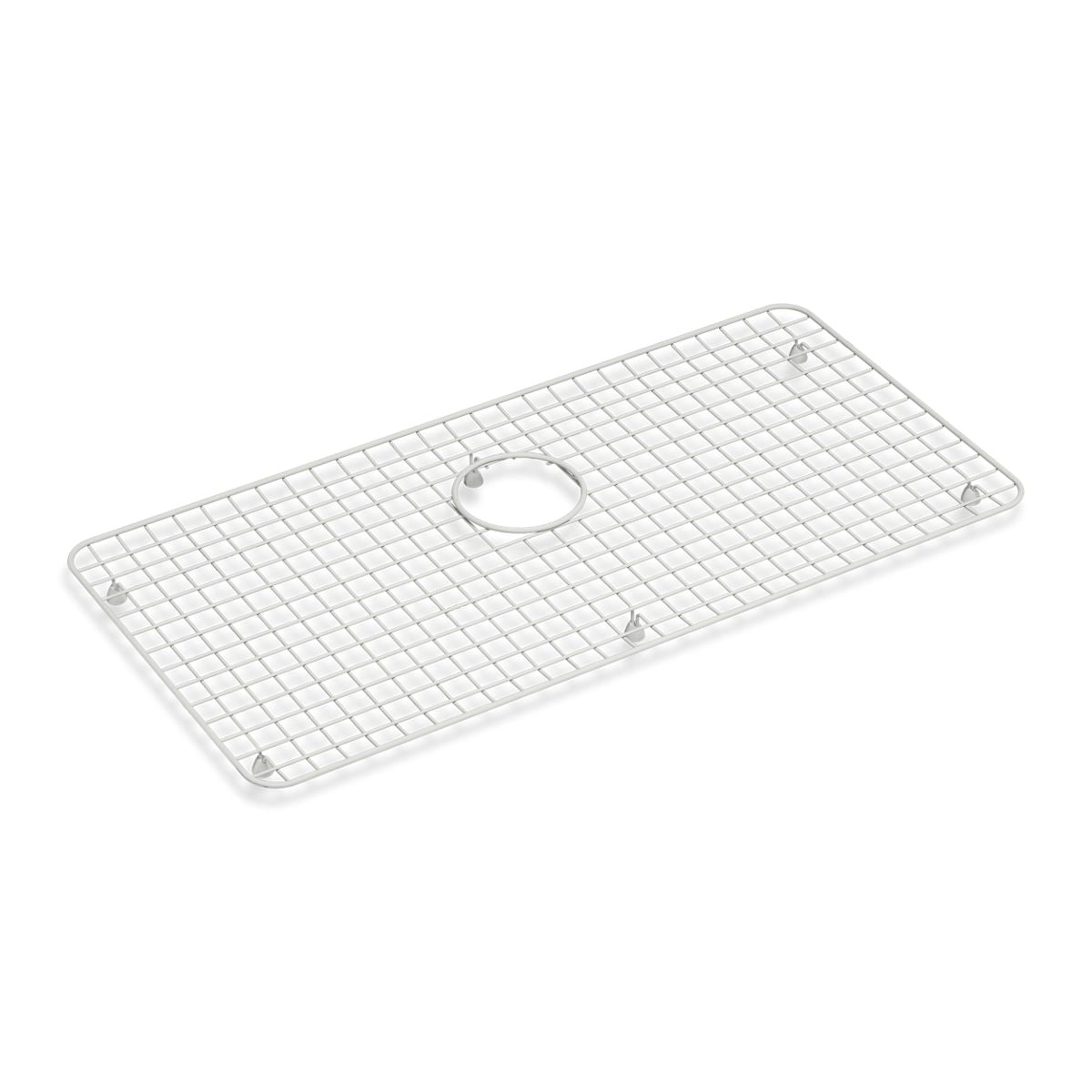 KOHLER K-37650 Sink Rack for Audrine Kitchen Sink, Cloude White - 3/4 view of product