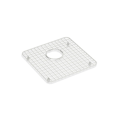 KOHLER K-37651 Sink Rack for Audrine Kitchen Sink, Cloude White - 3/4 view of product