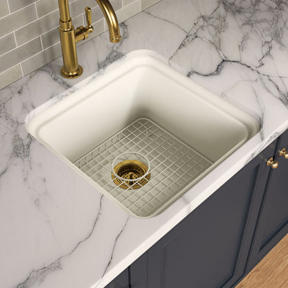 KOHLER K-37651 Sink Rack for Audrine Kitchen Sink, Dune - Shows close up detail of product in room