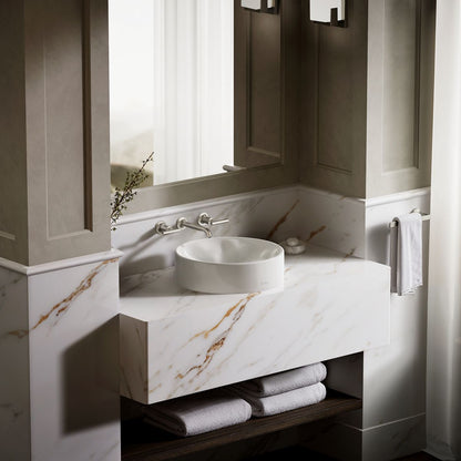 KOHLER K-37692 Rista 16-1/4" round vessel bathroom sink, no overflow