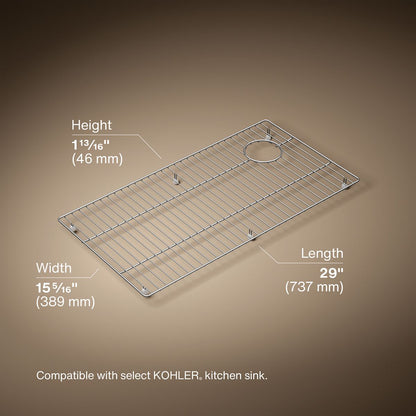 3/4 view of product with dimensions