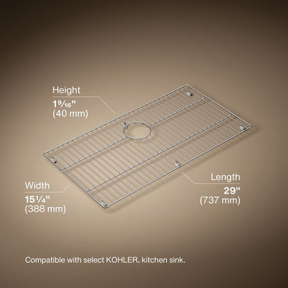 3/4 view of product with dimensions