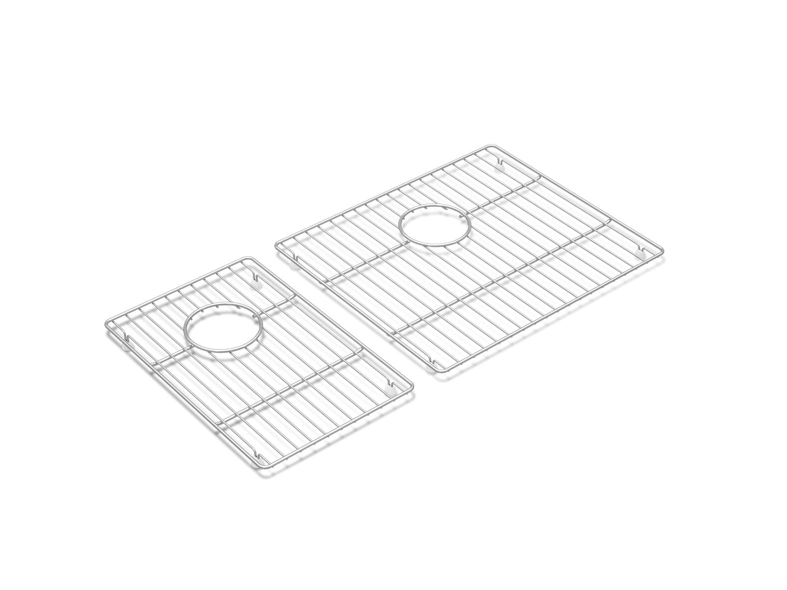 KOHLER K-37717 Billings Sink Racks, Stainless Steel - 3/4 view of product