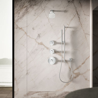 KOHLER Cinq™ Square single-function filtered showerhead, 2.5 gpm