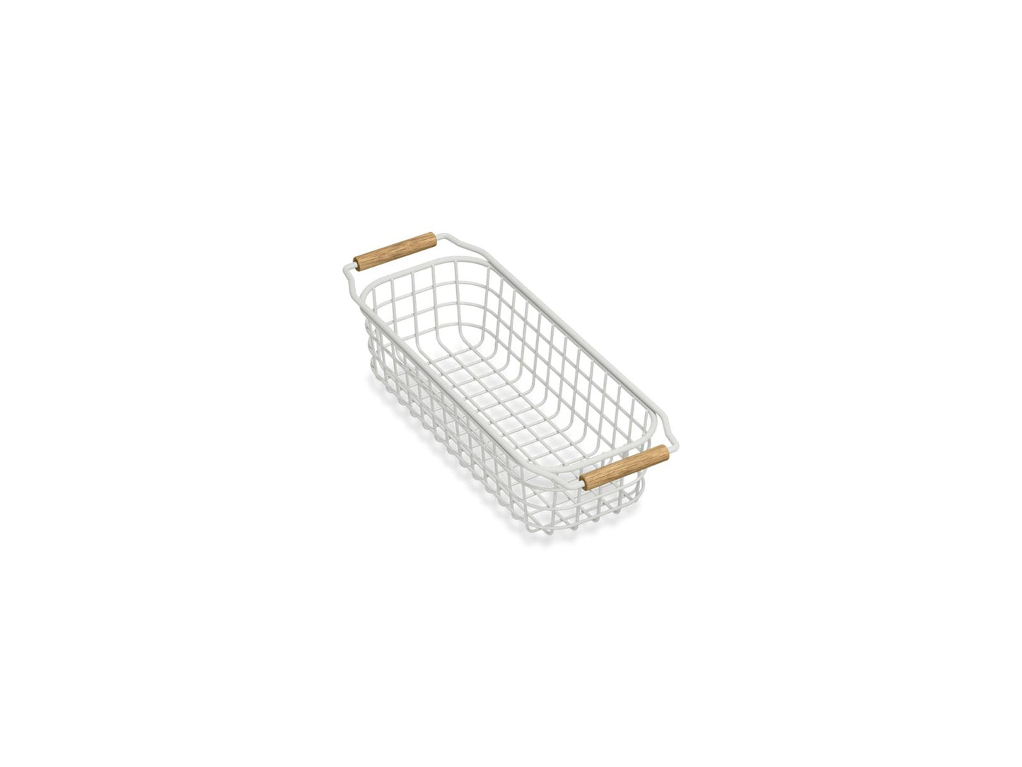 KOHLER K-37819 Wire Sink Basket for Audrine Kitchen Sink, Cloude White - 3/4 view of product
