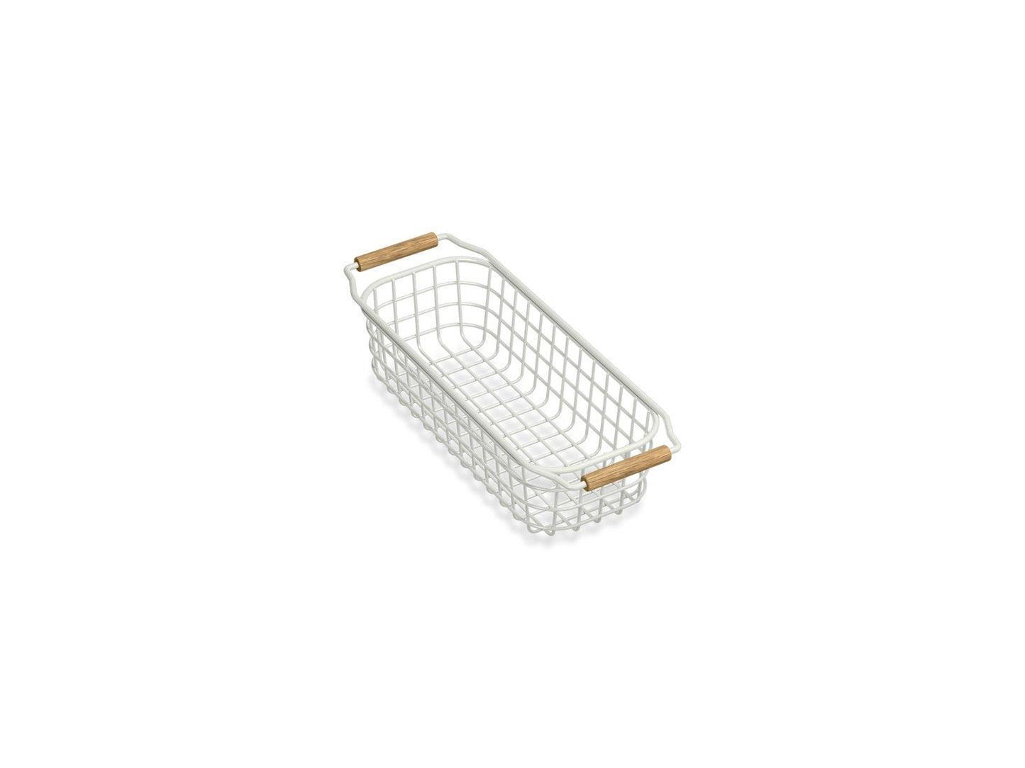 KOHLER K-37819 Wire Sink Basket for Audrine Kitchen Sink, Dune - 3/4 view of product