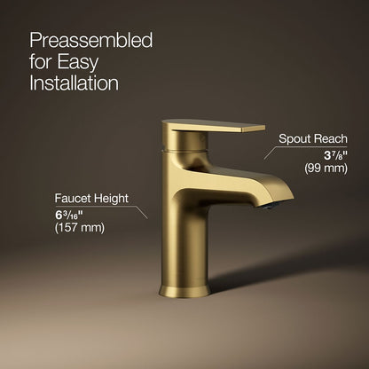 KOHLER Hint Single-handle bathroom sink faucet, 1.2 gpm