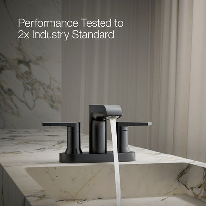 KOHLER Hint Centerset bathroom sink faucet, 1.2 gpm