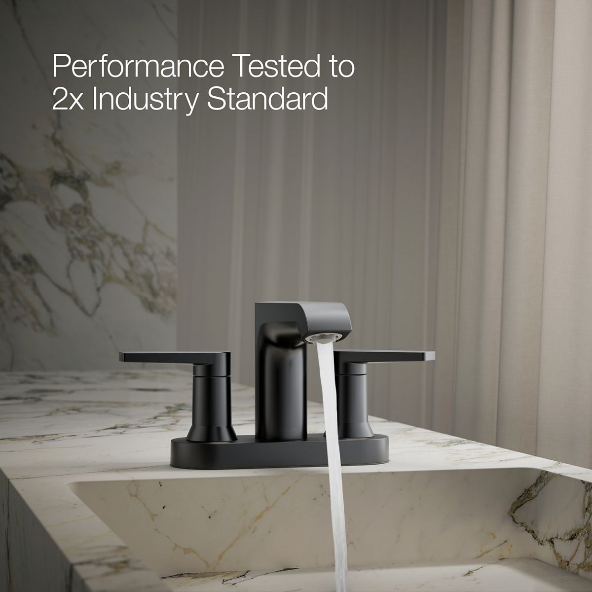 KOHLER Hint Centerset bathroom sink faucet, 1.2 gpm