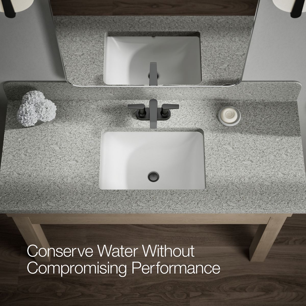 KOHLER Hint Centerset bathroom sink faucet, 1.2 gpm