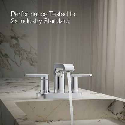 KOHLER Hint Centerset bathroom sink faucet, 1.2 gpm