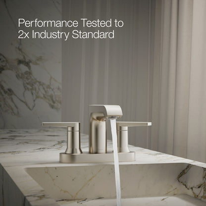 KOHLER Hint Centerset bathroom sink faucet, 1.2 gpm