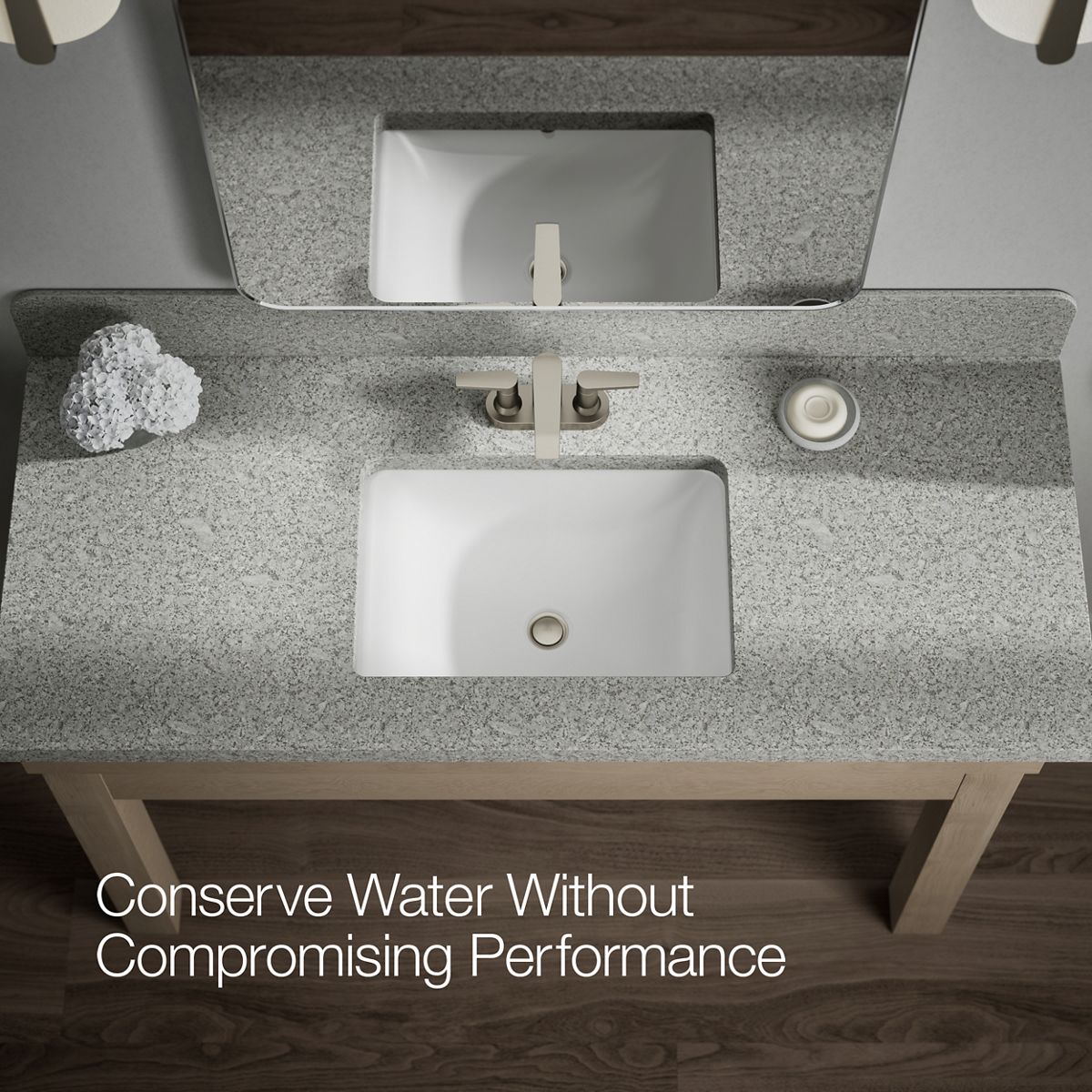 KOHLER Hint Centerset bathroom sink faucet, 1.2 gpm