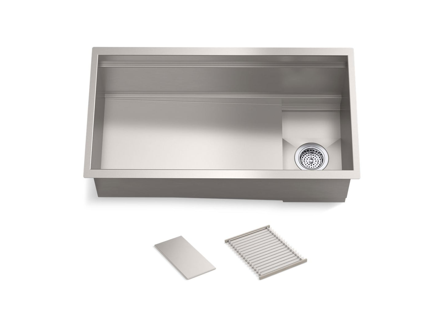KOHLER K-37908 Synthos 33-3/4" undermount single-bowl kitchen sink