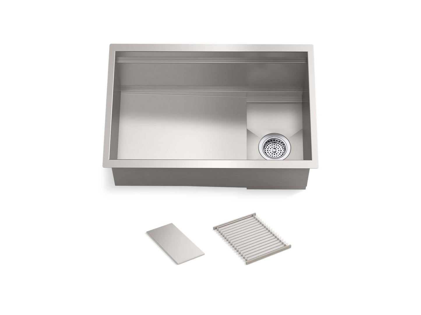 KOHLER K-37911 Synthos 27-3/4" undermount single-bowl kitchen sink