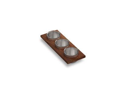 KOHLER K-37914-WAL Synthos Three-piece workstation sink prep bowl set, default title