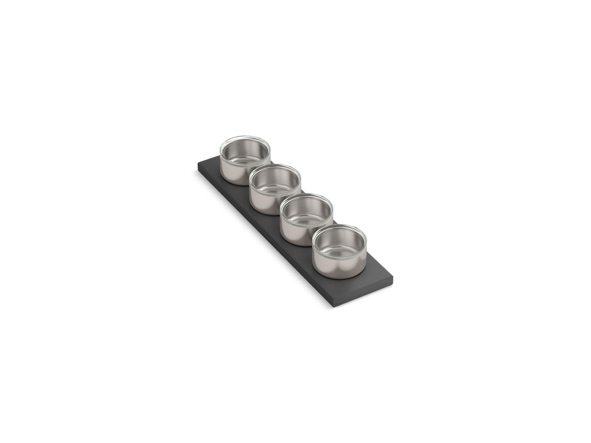 KOHLER K-37915-PAP Synthos Four-piece workstation sink garnish bowl set, default title